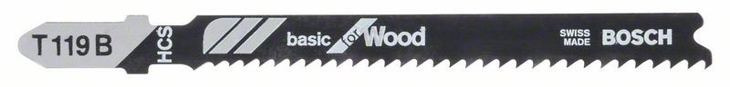 BOSCH JIGSAW BLADE T119B SOFTWOOD UP TO 15MM ( PKT 5) 